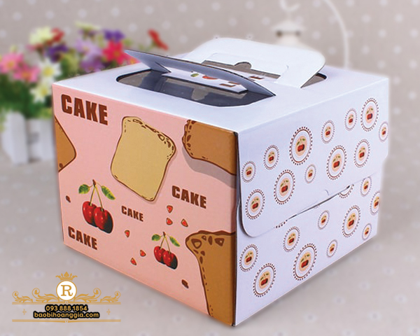 mẫu hộp bánh kem đẹp - M3