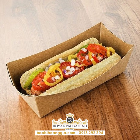 Mẫu hộp bánh hotdog 7