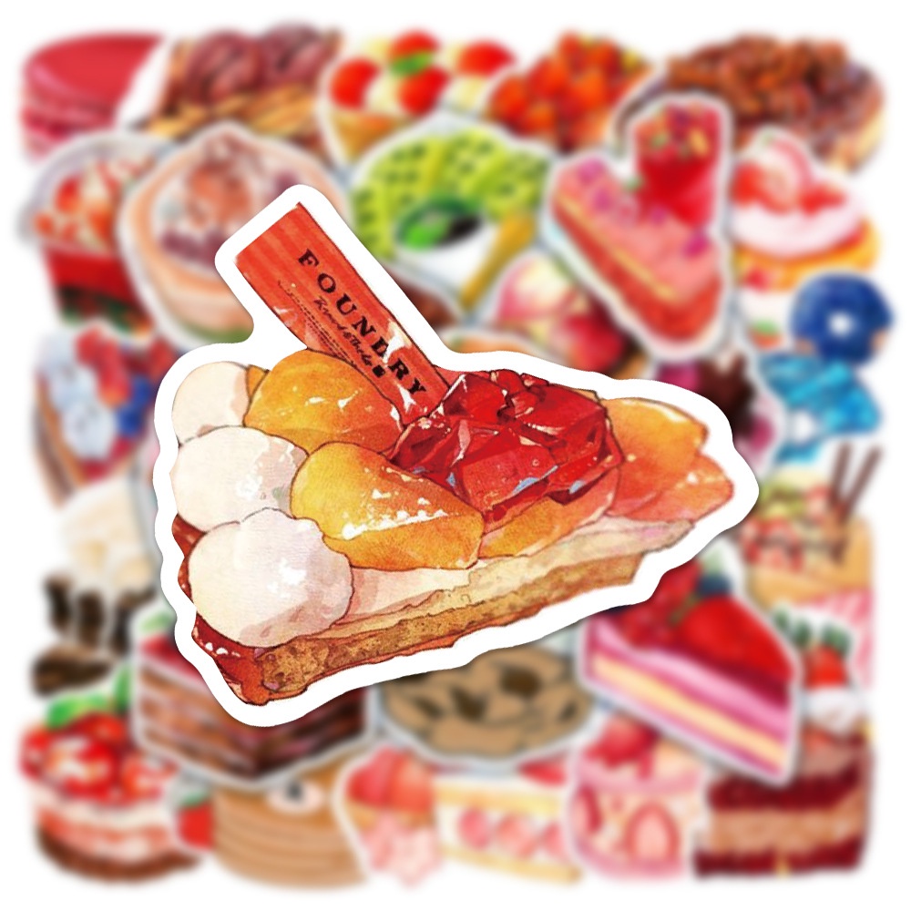 Mẫu sticker cute food - 25
