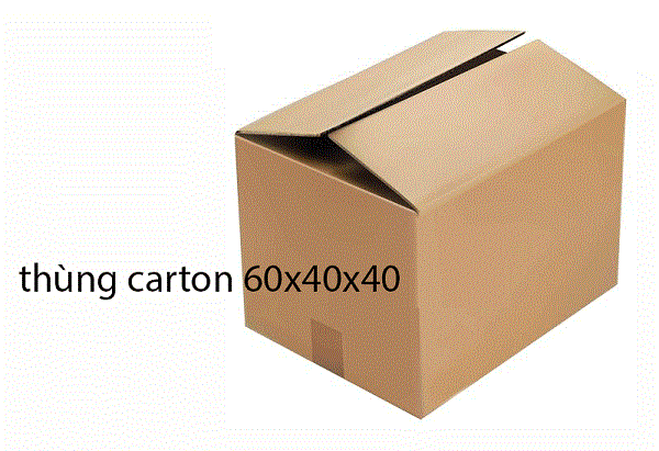 Phân loại thùng thùng carton 60x40x40